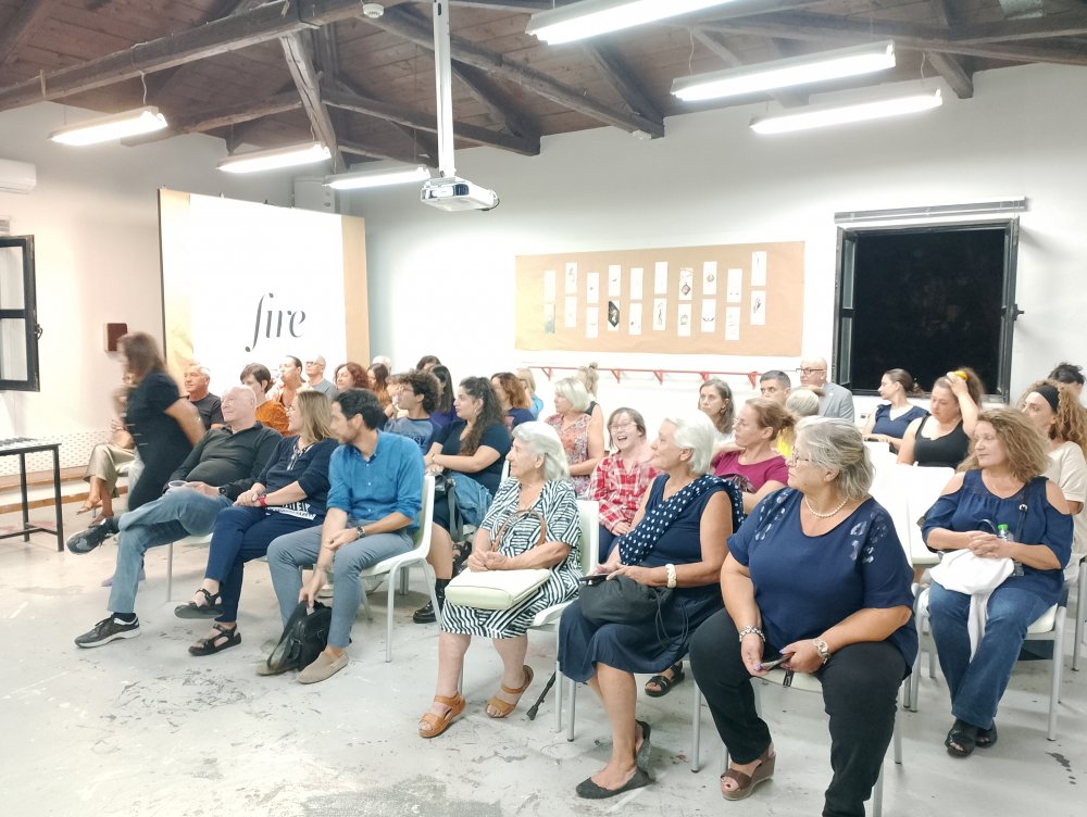 Διάλεξη για τη Γλυπτογραφία σε Πολύτιμους Λίθους, από την Γλύπτρια Ελένη Σέρρας-Ηerman στην Ι.Σ.Α.Ε.Κ Δήμου Βόλου